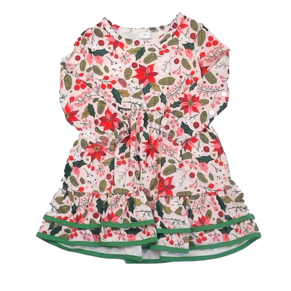 Unknown Brand Girls Pink Holly Dress size: 3T